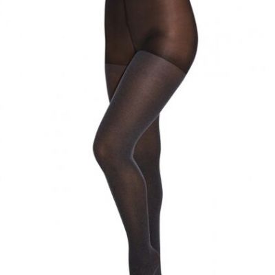 Hue Super Opaque Tights w/Control Top  - Graphite Heather Gray - $13.50 - $15